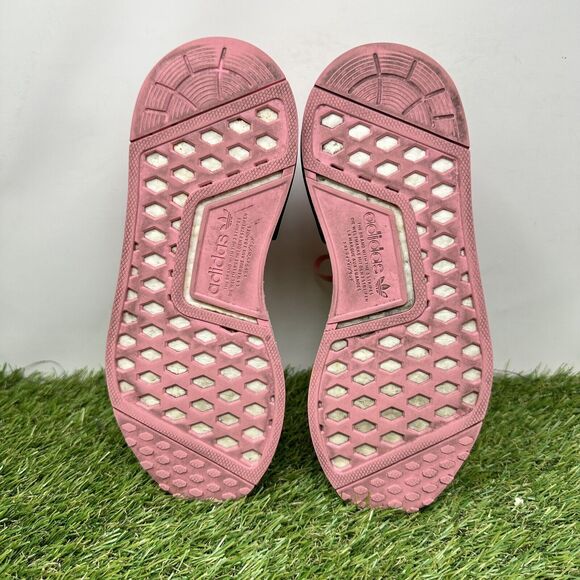 Adidas NMD R1 Girls Size 4Y Pink Black Athletic Running Shoes Sneakers B42086 - Picture 10 of 13